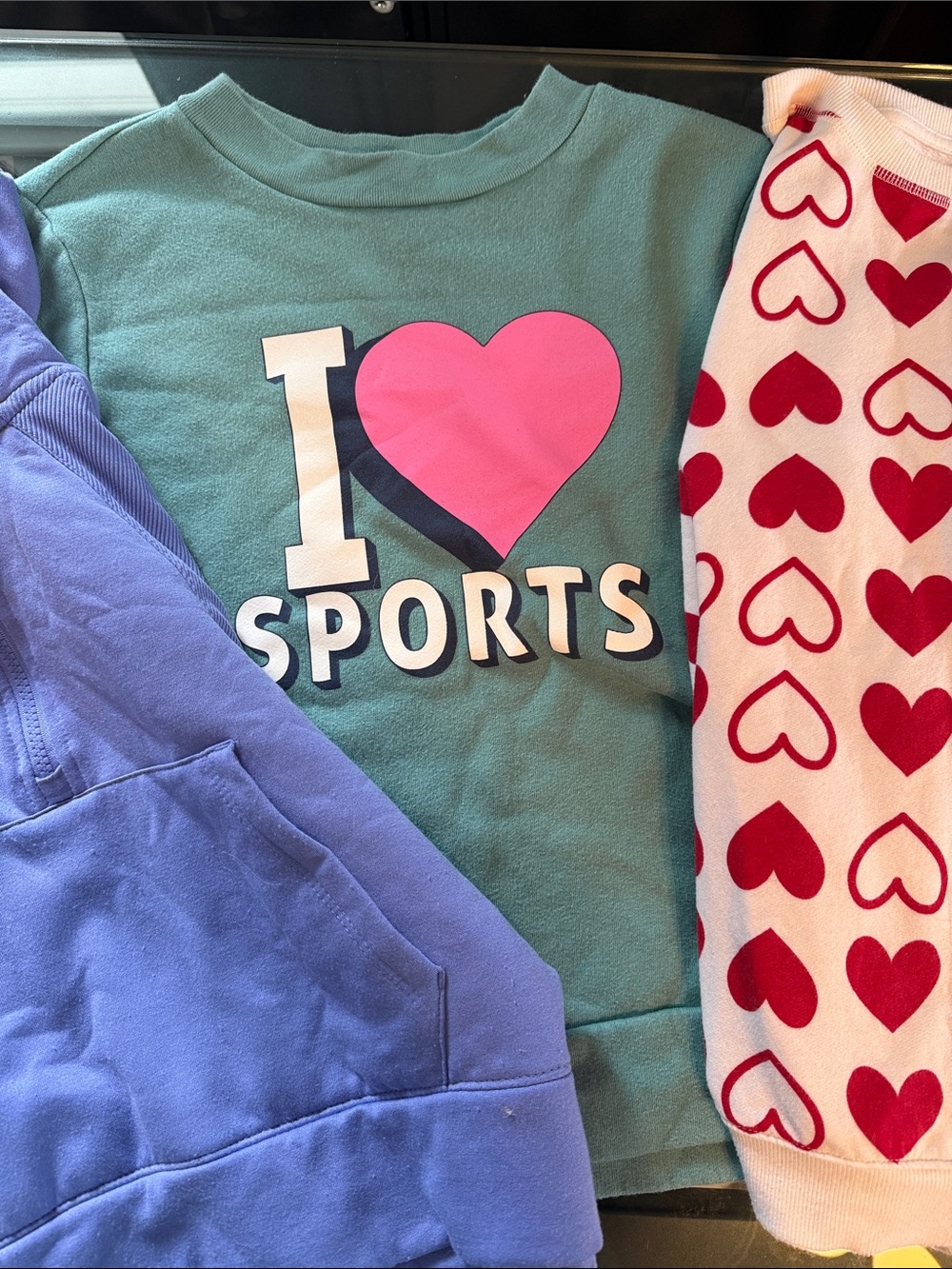 Girls L Bundle - 3 sweatshirts with matching shorts!